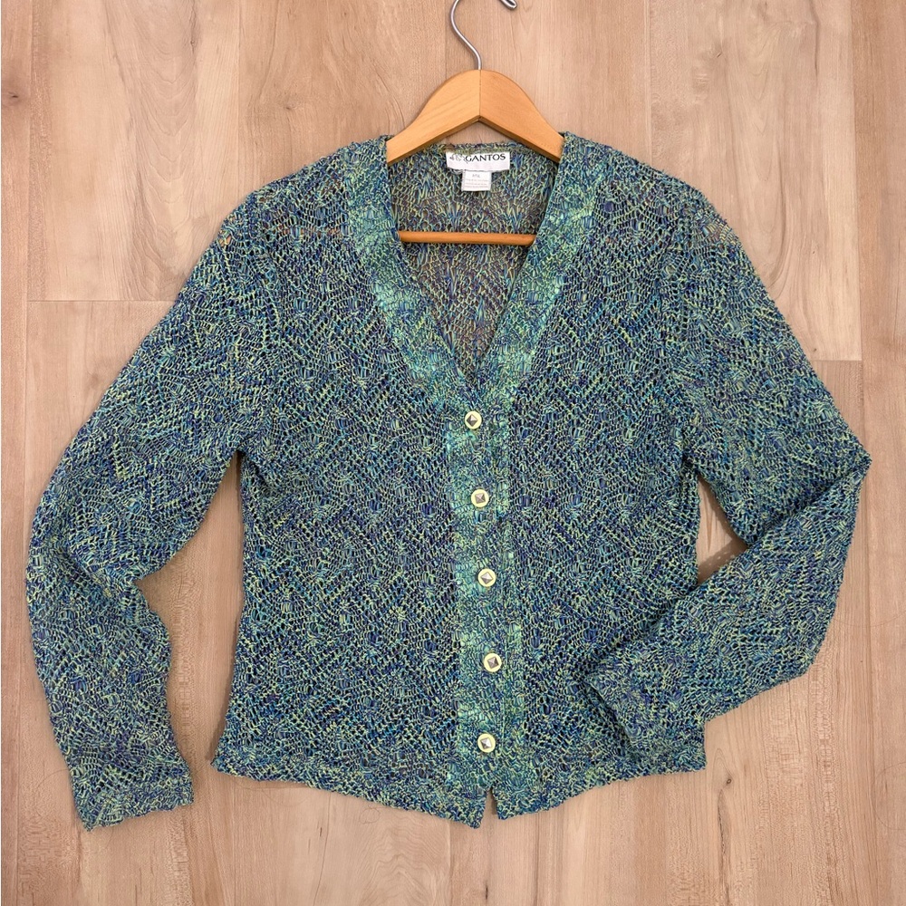 90’s crochet cardigan by GANTOS
